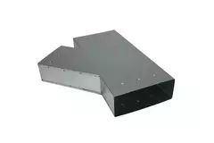 T-Stück 45 Grad 220x80 mm - 170x80 mm für Rohrleitungen