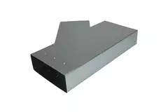 T-Stück 45 Grad 220x80 mm - 170x80 mm für Rohrleitungen
