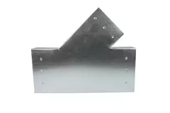 T-Stück 45 Grad 220x80 mm - 170x80 mm für Rohrleitungen