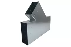 T-Stück 45 Grad 220x80 mm - 170x80 mm für Rohrleitungen