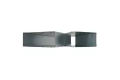 T-Stück 45 Grad 220x80 mm - 170x80 mm für Rohrleitungen