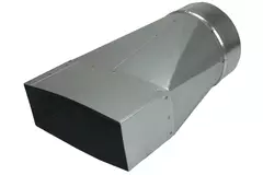 Adapter 170x80 mm auf Durchmesser 125 mm für Rohrleitungen