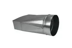 Adapter 170x80 mm auf 160 mm Durchmesser für Rohrleitungen
