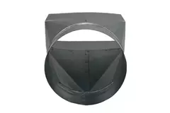 Adapter 170x80 mm auf 160 mm Durchmesser für Rohrleitungen