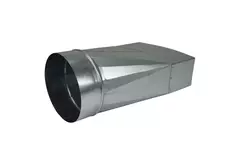 Adapter 170x80 mm auf 160 mm Durchmesser für Rohrleitungen