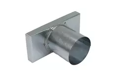 Deckel 170x80 mm mit Anschlussdurchmesser 80 mm für Abgasrohr