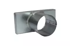 Deckel 170x80 mm mit Anschlussdurchmesser 80 mm für Abgasrohr