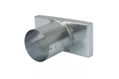 Deckel 170x80 mm mit Anschlussdurchmesser 80 mm für Abgasrohr