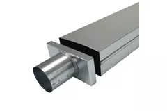 Deckel 170x80 mm mit Anschlussdurchmesser 80 mm für Abgasrohr