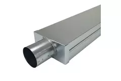 Deckel 170x80 mm mit Anschlussdurchmesser 80 mm für Abgasrohr