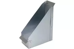 Seitlicher Anschluss 170x80 mm 45 Grad für Rohrleitungen