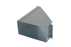 Seitlicher Anschluss 170x80 mm 45 Grad für Rohrleitungen