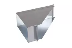 Seitlicher Anschluss 170x80 mm 45 Grad für Rohrleitungen