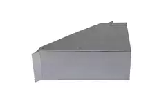 Seitlicher Anschluss 170x80 mm 45 Grad für Rohrleitungen
