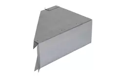 Seitlicher Anschluss 170x80 mm 45 Grad für Rohrleitungen