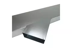 Seitlicher Anschluss 170x80 mm 45 Grad für Rohrleitungen