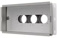 Vent-Axia Uniflexplus Wandkollektor Anschluss hinten Isoliert 3 x Ø69mm für Flachkanal 300 x 150mm