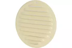 Lüftungsgitter Metall rund 100 mm beige - MR100Y - RAL1015