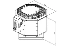 Dachventilator Gastro energieeffizient - DVN 315 EC 30
