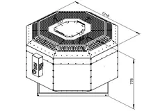 Dachventilator isoliert Rauchgasafvoer - DVNI 630 D4 F4 30