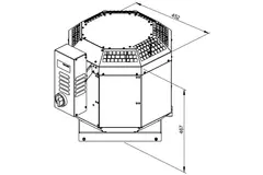 Dachventilator Gastro frequenzgesteuert - DVN 250 D2 30