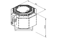 Dachventilator isoliert Verpflegung - DVNI 315 D2 30