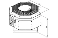 Dachventilator isoliert Verpflegung - DVNI 355 D4 30