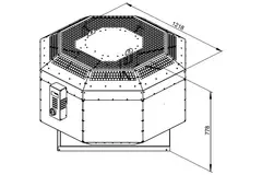 Dachventilator isoliert Verpflegung - DVNI 560 D4 30