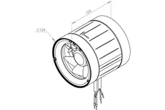 Ruck Rohrventilator Etamaster mit EC motor - 220 m³/h -Ø 125 mm + 3-Stufenschalter