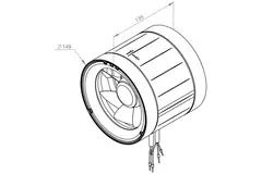 Rohrventilator 150mm Mischströmung ETAMASTER - EM 150 EC 01