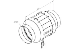 Rohrventilator 125mm Mischströmung ETAMASTER - EM 125L EC 01