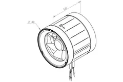 Rohrventilator 150mm Mischströmung ETAMASTER - EM 150 EC 02