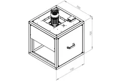 Kastenventilator Motor außerhalb des linearen Flusses - MPC 400 EC TI 30