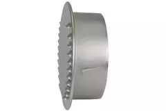 Metall-Rundlüftungsgitter inkl. Einbautülle Ø 180 mm Aluminium - DWRA180S