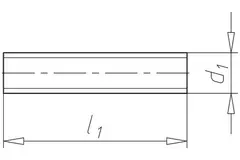 Gewindestangenstück M8 x 20mm (100 Stück)