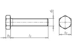 Sechskantschraube M10x25mm galv. verzinkt DIN 933 (200 Stück)