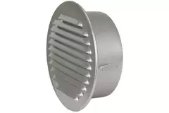 Metall-Rundlüftungsgitter inkl. Einbautülle Ø 180 mm Aluminium - DWRA180S