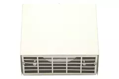 Abdeckung HRU Wall Ø100 - RAL9010