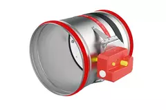 Brandschutzklappe rund 100 mm Endanschluss - E-FDC25 D100RS