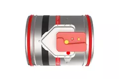 Brandschutzklappe rund 100 mm Endanschluss - E-FDC25 D100RS