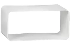 Kunststoff Anschlussmuffe quadratisch 110x55 mm - KSF