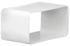 Kunststoff Anschlussmuffe quadratisch 110x55 mm - KSF
