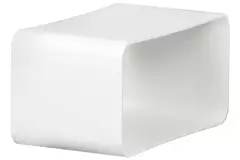 Kunststoff Anschlussmuffe quadratisch 110x55 mm - KSF