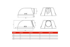 EPS Plenum isoliert 590x590 Ø 160mm