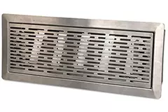 Vent-Axia Uniflexplus bewegliches Bodenspaltgitter mit Schlitzen - Gebürsteter Edelstahl - VRVBS