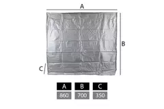 Abdeckung für Außengeräte groß 860 x 700 x 350 mm