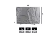 Abdeckung für Außengeräte klein 760 x 550 x 270 mm