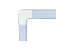 Climaplus Klimakanal Winkel flach gebogen 125 x 75mm RAL 9010 WEISS