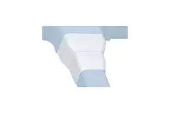 Climaplus Klimakanal Reduzierstück von 125x75 auf 90x65mm RAL9010 WEISS