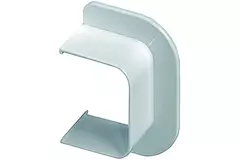 Climaplus Klimakanal Wandrosette flach 125 x 75mm RAL 9010 WEISS